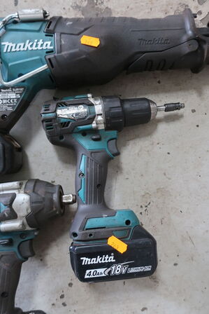 Bajonetsav, skruemaskine samt slagnøgle MAKITA 