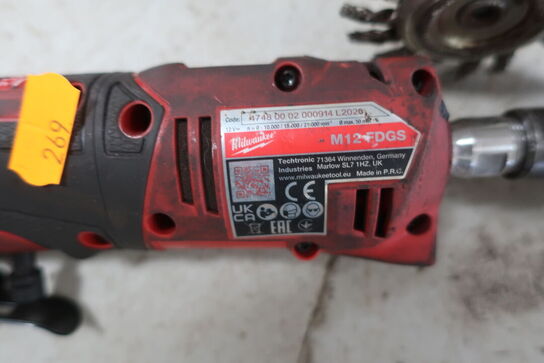 3 stk. slibemaskiner MILWAUKEE samt momentnøgle 