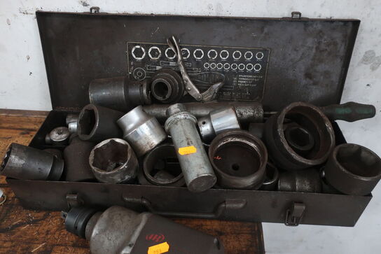 Trykluftsnøgle samt toppe