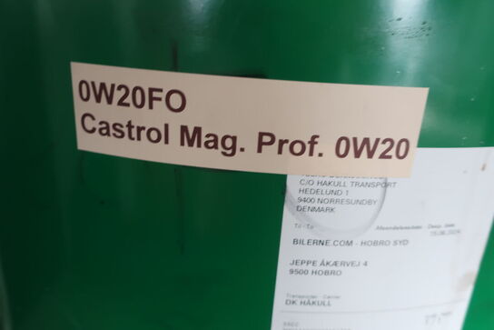 Ca. 40 liter motorolieCASTROL MAG. PROF. 0W20