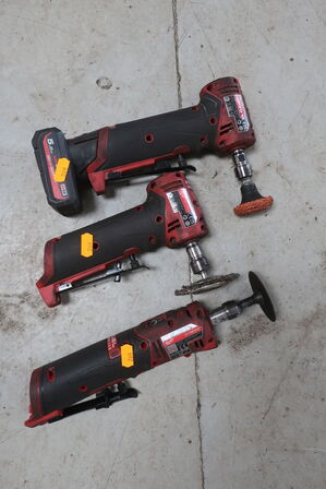 3 stk. slibemaskiner MILWAUKEE samt momentnøgle 