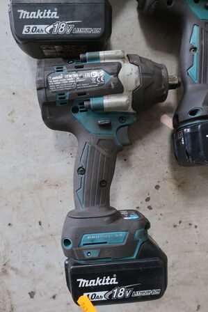 Bajonetsav, skruemaskine samt slagnøgle MAKITA 