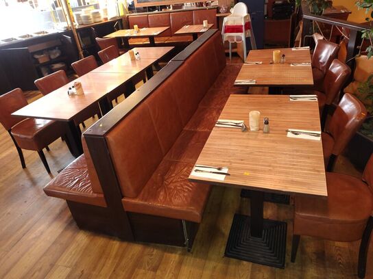 Ca. 16 pladser inkl. Caféborde