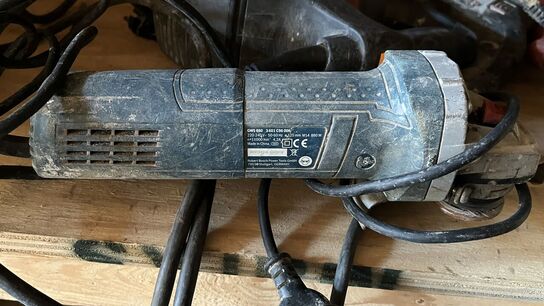 4 Boremaskiner, Sliber, 2 Vinkelsliber BOSCH + HILTI Inkl Transportkasse 