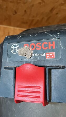 Støvsuger + Lampe BOSCH Inkl.  Batterisæt