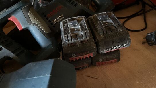 6 stk. Værktøj bl.a. Multicutter, Borehammer, Bajonetsav BOSCH