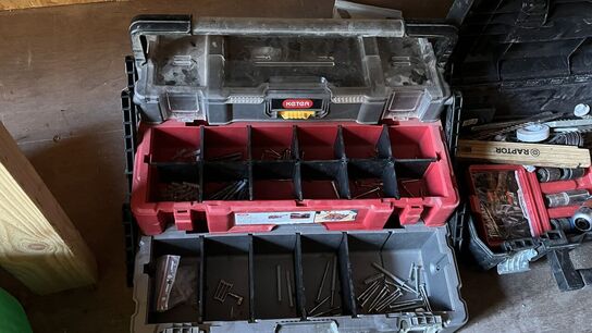 3 Stk. Værktøjskassser + Indhold