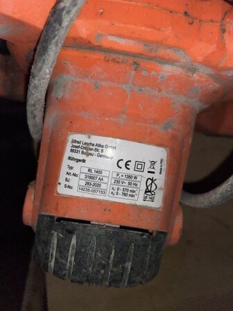 3 Stk. Blandemaskiner ATIKA RL 1000  + Murebalje med Mureredskaber