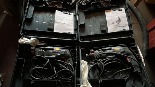 2 stk. Borehammer BOSCH GBH 221 + Transportkasser