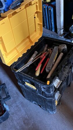 3 Stk. Værktøjskassser + Indhold