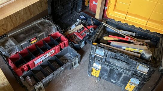 3 Stk. Værktøjskassser + Indhold