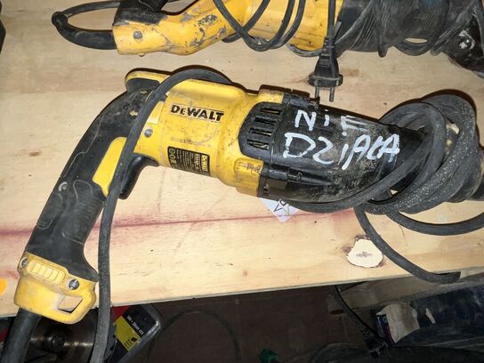 2 x Vinkelsliber ,  2 x Borehammer, 2 x Bajonetsav DEWALT 