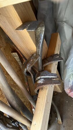 7 Stk. Koben + Koste + Boltsaks  m.m.