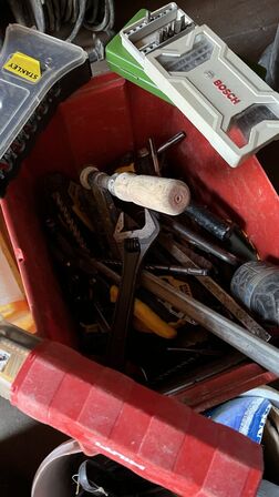 Blandet Lot  Værktøj, Skruer, Værktøjsks.