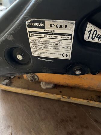 Pladevibrator HERKULES RP 800 B