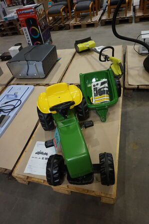 John Deere børnetraktor med anhænger 