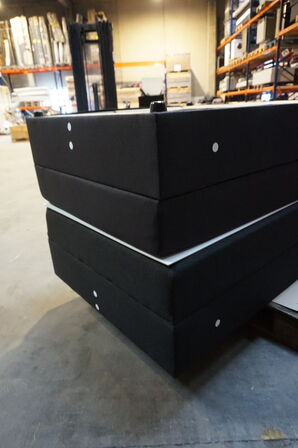 Nordisk fjer B90 seng med opbevaring 180x200 cm Antracit 