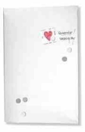 Naga magnetisk glastavle 60x40 - hvid 