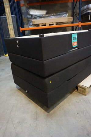 Nordisk fjer B90 seng med opbevaring 180x200 cm Antracit 