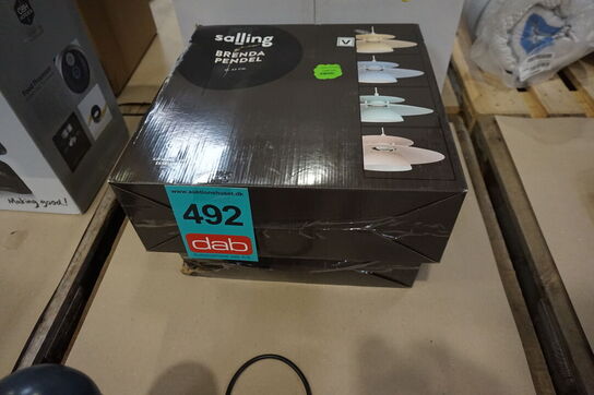 2 stk Eglo Brenda Pendel ∅ 43cm Pastelgul 