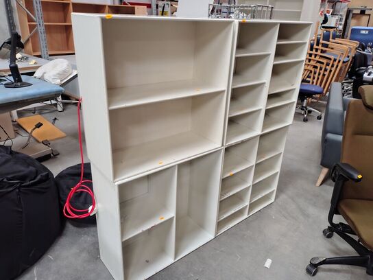 Fire Montana bogkasser, hvid 