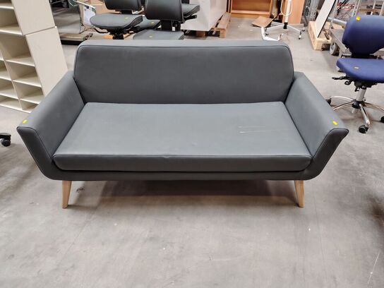 2-personers sofa, grå 