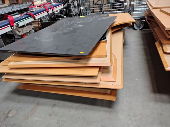 Parti assorterede bordplader 