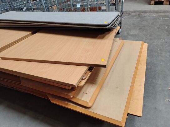 Parti assorterede bordplader 