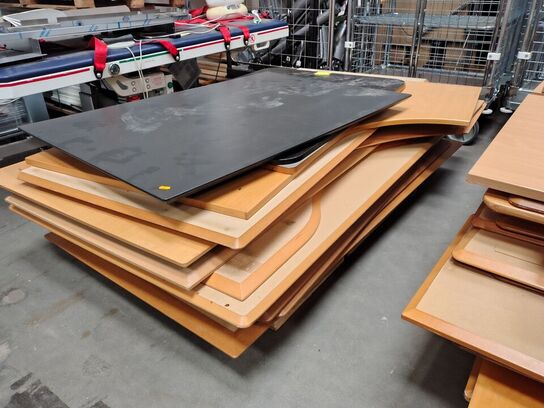 Parti assorterede bordplader 