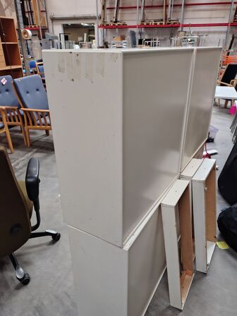 Fire Montana bogkasser, hvid 