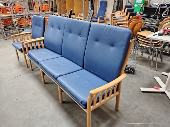 3-personers loungesofa samt stol  SCHOU ANDERSEN