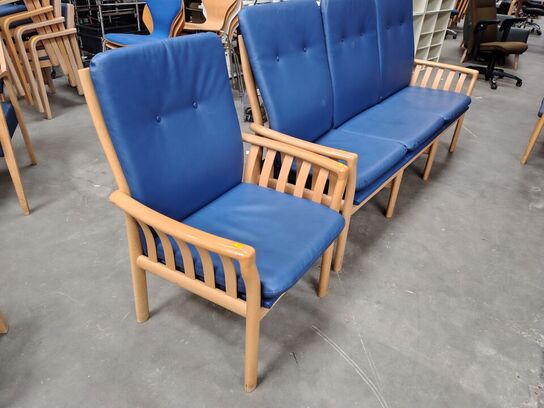 3-personers loungesofa samt stol  SCHOU ANDERSEN