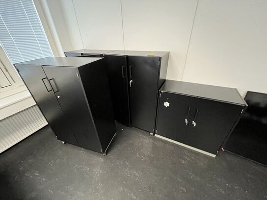 Fire kontorskabe, assorterede