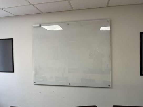To glastavler og et whiteboard
