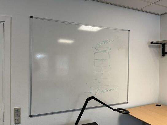Fire whiteboards, assorterede.