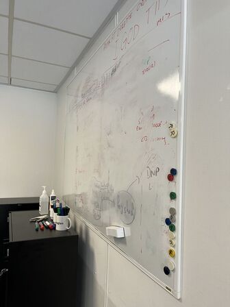 Glastavle og whiteboard
