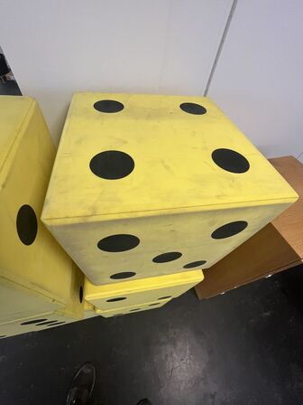 Seks stk. Kæmpe skumterninger