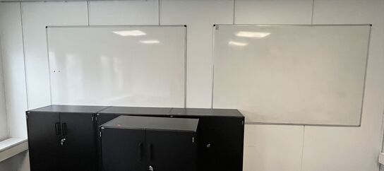 Fire whiteboards, assorterede.