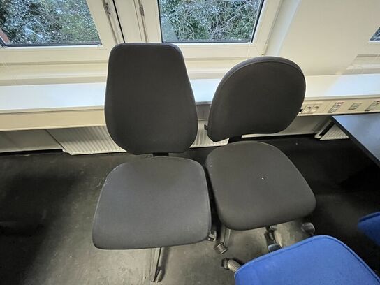 Seks kontorstole ass.