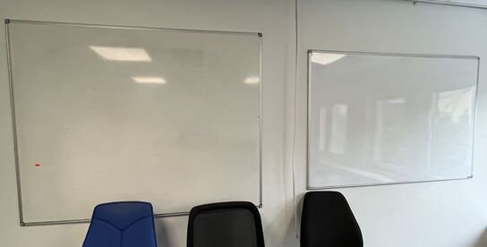 Fire whiteboards, assorterede.