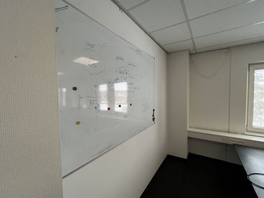 To glastavler og et whiteboard