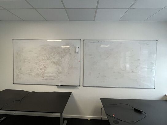 Fire whiteboards, assorterede.