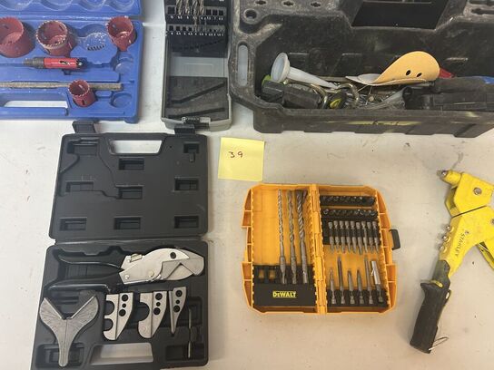Blandet værktøj, Hulborsæt, bor, mm.
