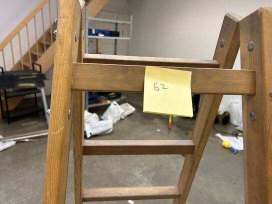 Jumbo stiger, 3 stk, massiv træ med rillede trin