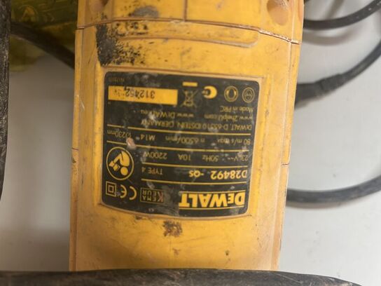 DEWALT Vinkelsliber D28492 og Vinkelsliber (ukendt model)
