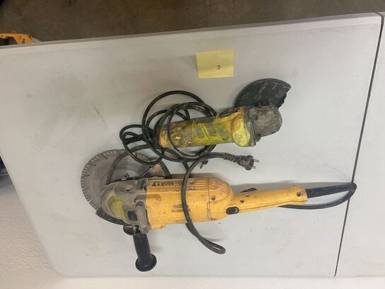 DEWALT Vinkelsliber D28492 og Vinkelsliber (ukendt model)