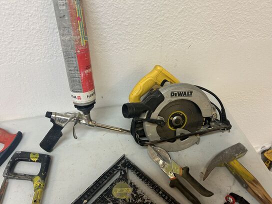 DEWALT Rundsav DW560 samt blandet værktøj, se billeder