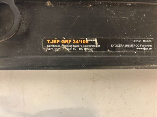 TJEP Sømpistol GRF 34/105 samt sikkerhedsbriller