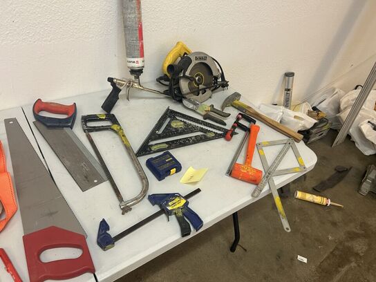 DEWALT Rundsav DW560 samt blandet værktøj, se billeder