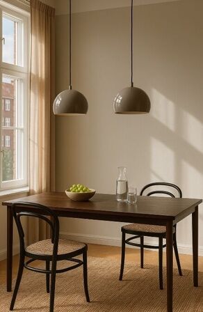 Frandsen ball pendel limited edition ø18 glossy warm grey(ubrugt)